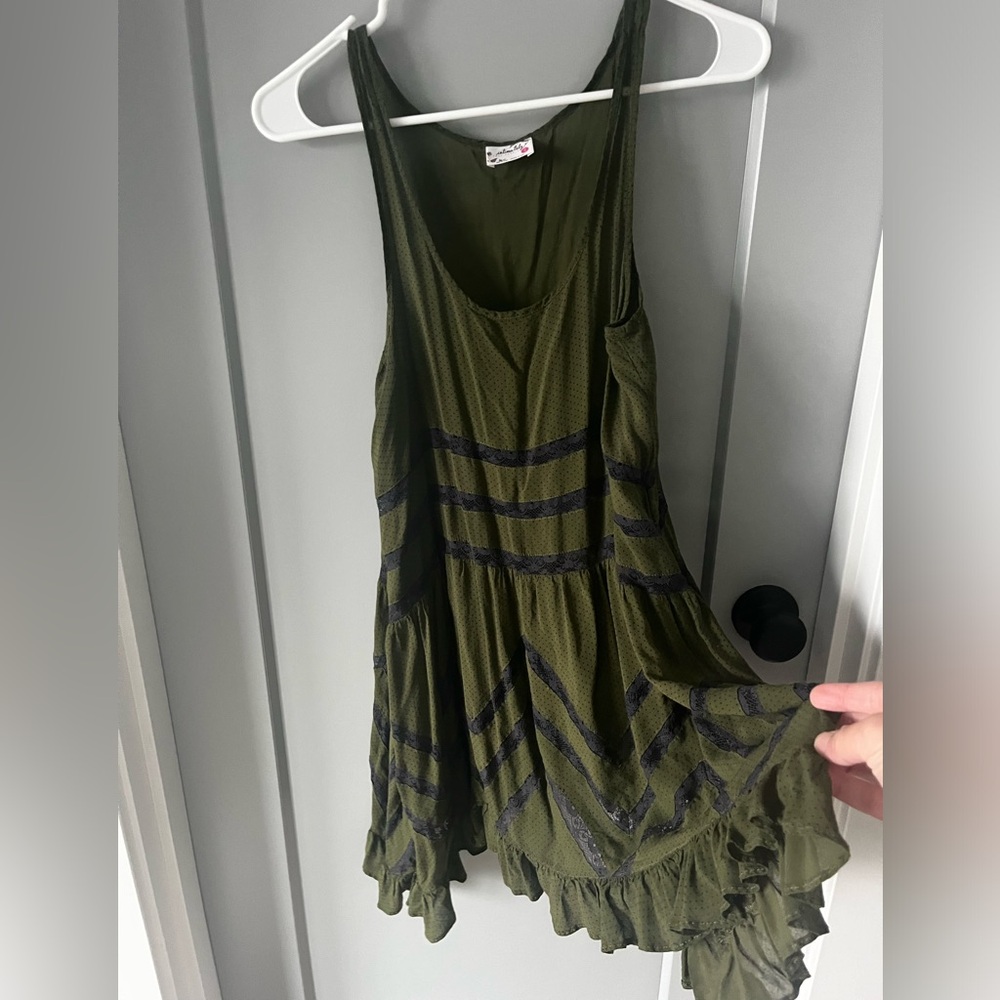 Free People intimately voile moss dress